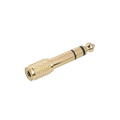 Adapter jack 6.3s - jack socket 3.5mm gold-plated